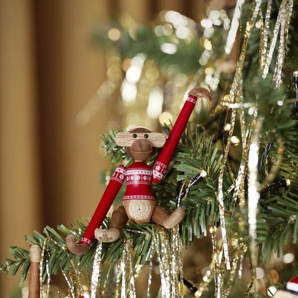 Dřevěná opička Monkey Christmas Jumper 2024 Mini