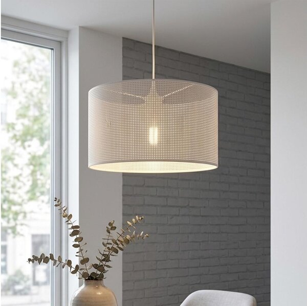 Brilagi - Lustr na lanku SIRIJA MODERN 1xE27/60W/230V pr. 35 cm bílá