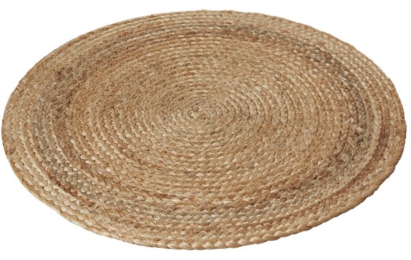 Tectake Ručně tkaný koberec Glim z juty, boho styl, kulatý - Ø 60 cm
