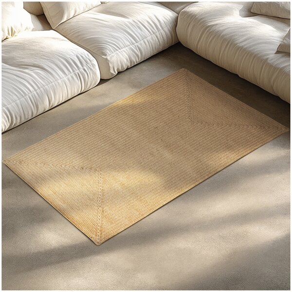 Tectake Pletený koberec vibe z juty, boho styl - 80 x 150 cm