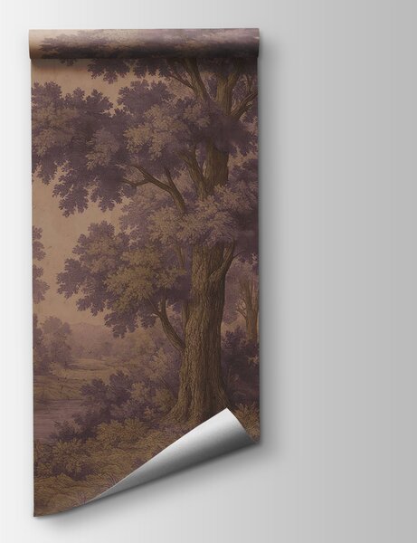 Fototapeta Malba stromů a řeky, Přírodní fototapety, Populární fototapety, w03822v1 - Tapeko.co.cz