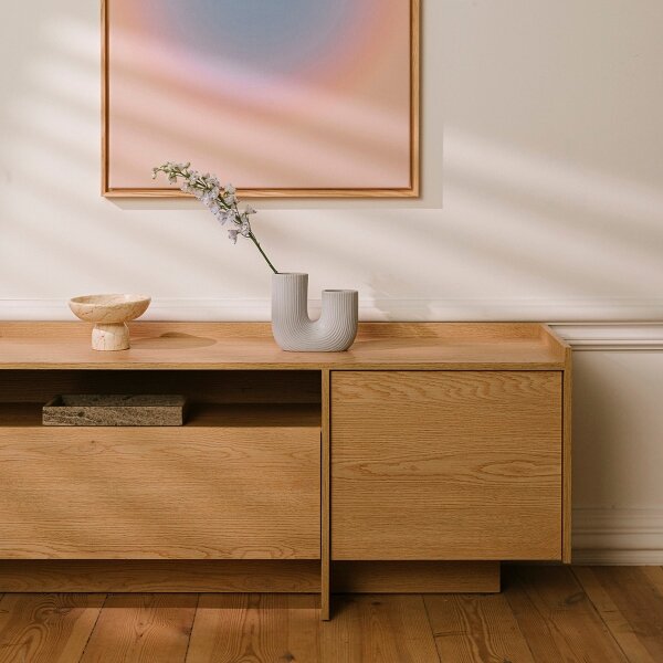 Televizní stolek KEMI 197x57 cm dub cremona