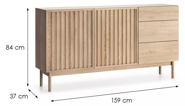 Komoda KIOTO 159x84x37 cm dub cremona