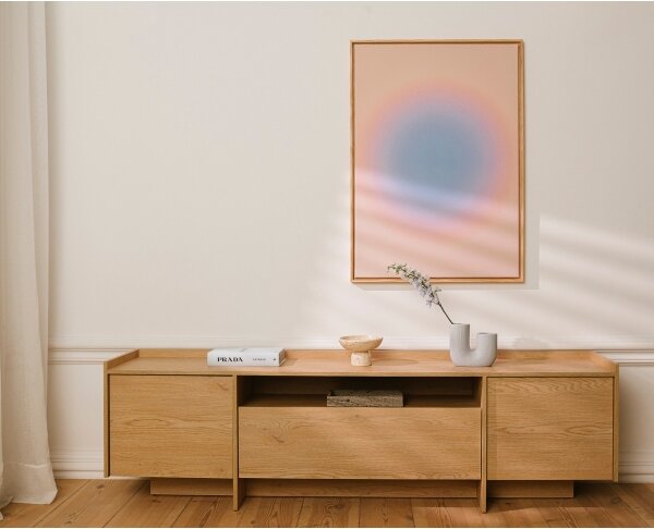 Televizní stolek KEMI 197x57 cm dub cremona