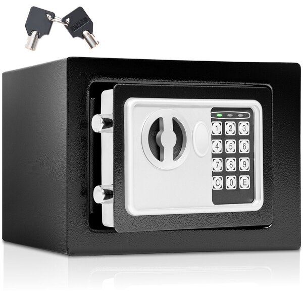 Tectake Digitální trezor M3 - černá