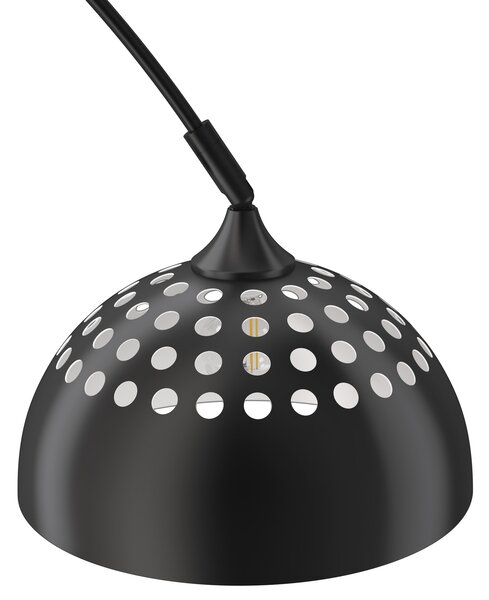 Tectake Oblouková lampa Arcus, ocel, retro styl, 60W - černá