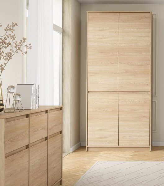 Šatní skříň MIYABI 90x198x52 cm dub cremona