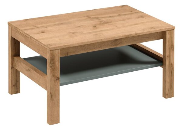 Konferenční stolek MENTA 90x45 cm dub wotan/zelená