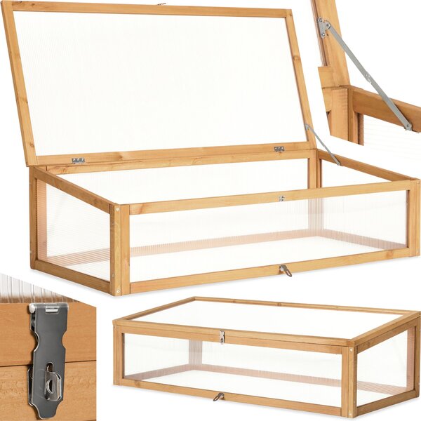 Tectake Zahradní pařeniště na vyvýšený záhon 115x53x34cm - hnědá