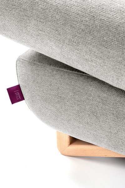 Rohová sedací souprava Aveley (popelavá) (L). Akce -25%