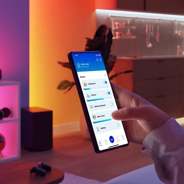 Philips -LED RGB+TW Stmív. stolní lampa SMART LED/9W/230V 2200-6500K Wi-Fi