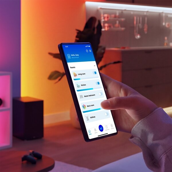Philips-LED Stmívatelné stropní svítidlo SUPERSLIM LED/32W/230V 2700-6500K Wi-Fi