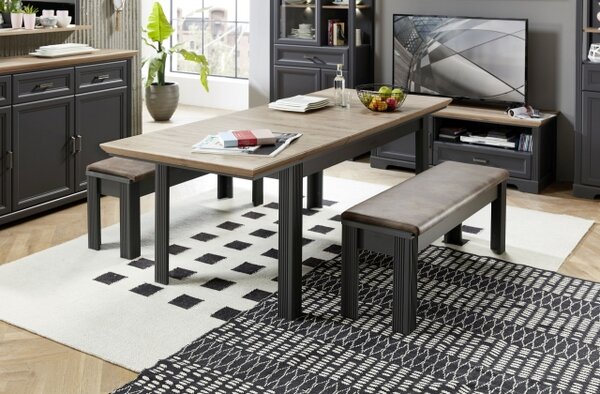 Nábytek do obývacího pokoje a jídelny JASPER graphit "dining room III."