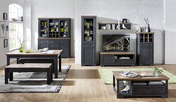 Nábytek do obývacího pokoje a jídelny JASPER graphit "dining room III."