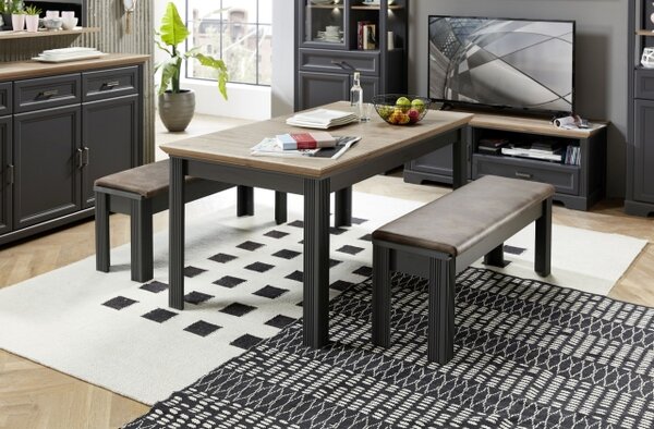 Nábytek do obývacího pokoje a jídelny JASPER graphit "dining room III."