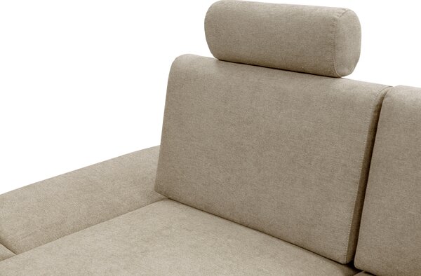 Rohová sedací souprava Aveley (béžová) (L). Akce -25%