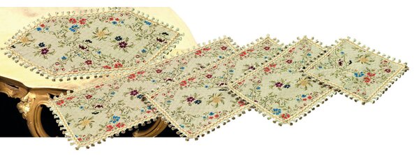 Běhoun na stůl Chanell Jacquard Barva Vícebarevná Rozměry 40x85 cm