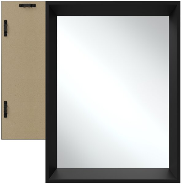 Tectake Obdélníkové nástěnné zrcadlo Elina s plastovým rámem - 3.80 x 40.00 x 60.00 cm