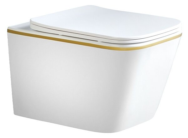 BPS-koupelny Podomítkový modul Geberit DuoFix s WC mísou RN-WH-GL-RIM-03 + ovládací tlačítko Delta 50 chrom