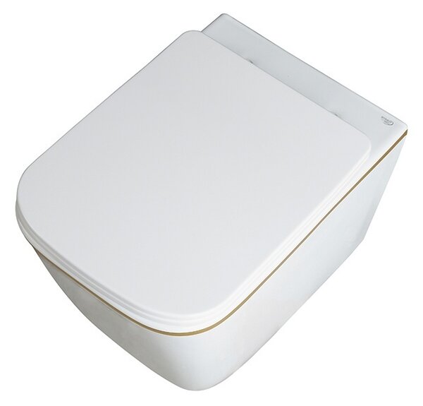BPS-koupelny Podomítkový modul Geberit DuoFix s WC mísou RN-WH-GL-RIM-03 + ovládací tlačítko Delta 50 chrom