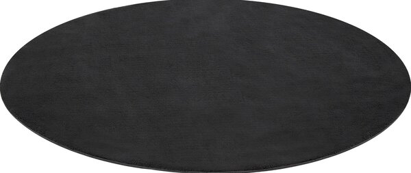 Tectake Koberec s krátkým vlasem Soft Zone - Ø 120 cm, antracit