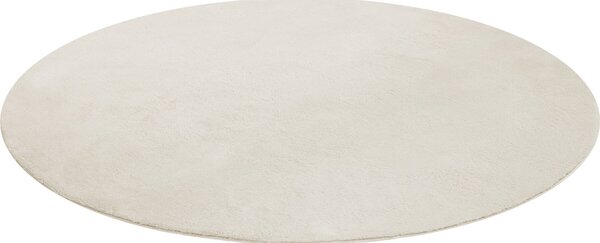 Tectake Koberec s krátkým vlasem Soft Zone - Ø 120 cm, krémová