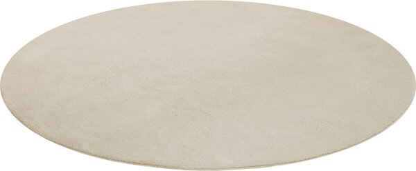 Tectake Koberec s krátkým vlasem Soft Zone - Ø 120 cm, béžová