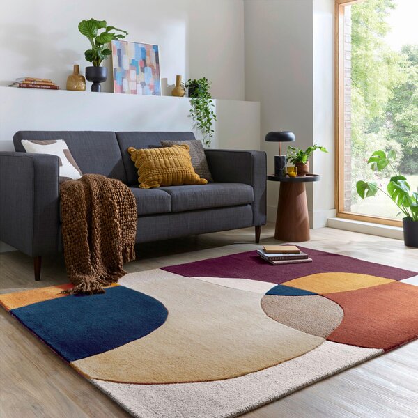 VLNĚNÝ KOBEREC, 120/170 cm fialová, vícebarevná Flair Rugs - Online Only koberce & rohožky, Online Only