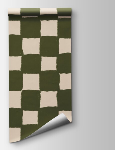 Fototapeta Zelenobílý kostkovaný vzor, Geometrické fototapety, Populární fototapety, w03789 - Tapeko.co.cz