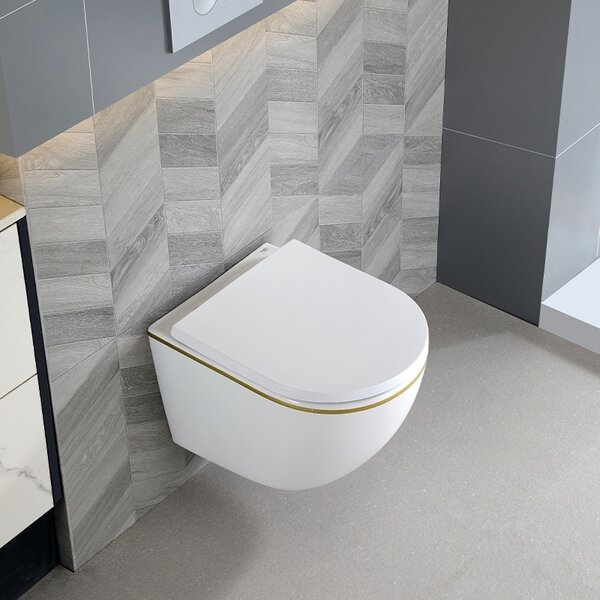 BPS-koupelny Podomítkový modul Geberit DuoFix s WC mísou PK-WH-GL-RIM-02 + ovládací tlačítko Delta 50 chrom