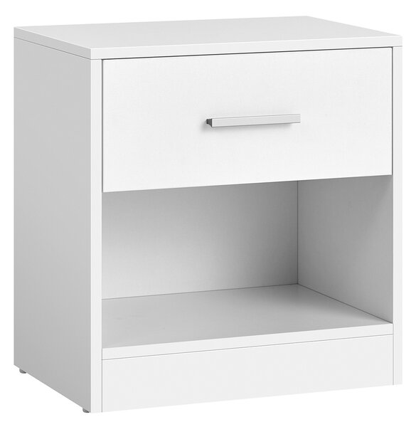 Noční stolek se zásuvkou CLARIO 39x28 cm, bílý