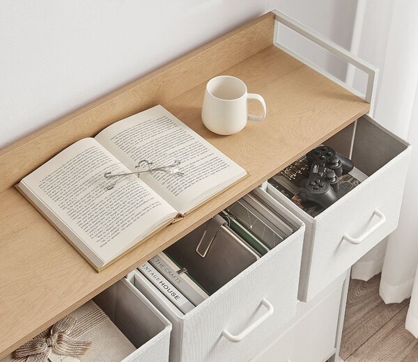 Komoda se zásuvkovými boxy FLEXIRO 98x85 cm, krémová