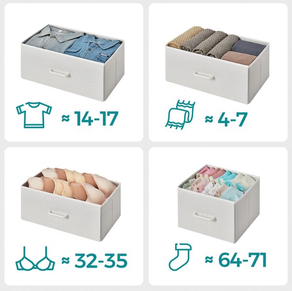 Komoda se zásuvkovými boxy FLEXIRO 98x85 cm, krémová