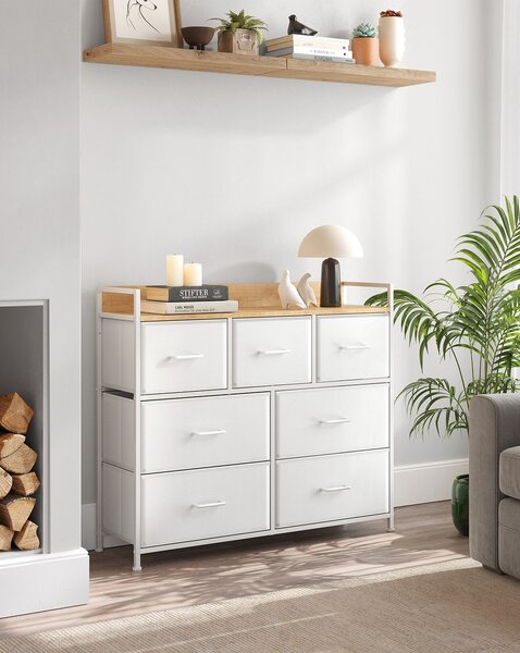 Komoda se zásuvkovými boxy FLEXIRO 98x85 cm, krémová