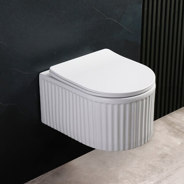 BPS-koupelny Podomítkový modul Geberit DuoFix s WC mísou LA-WH-RIM-03 + ovládací tlačítko Delta 50 černá lesk