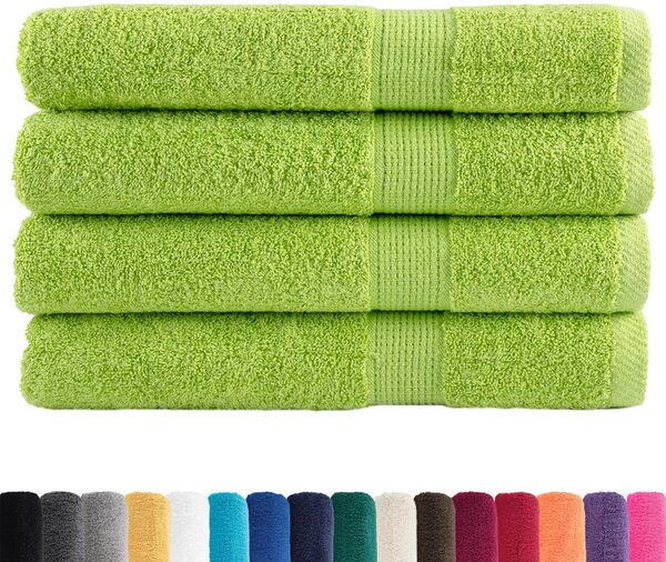 Premium ručníky SOLUND 4 jablkově zelené 100x200cm 600g/m²