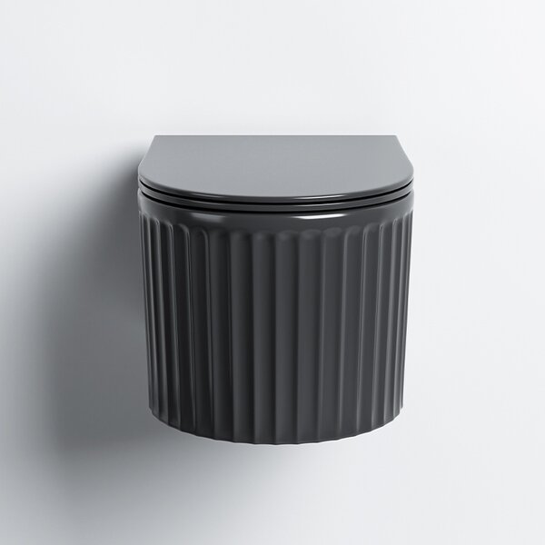 BPS-koupelny Podomítkový modul Geberit DuoFix s WC mísou LA-BL-RIM-03 + ovládací tlačítko Delta 50 černá lesk