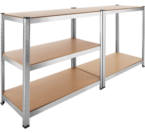 Tectake Regál - 180 x 90 x 45 cm, 1325 kg