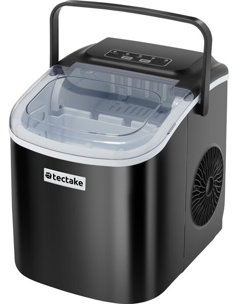 Tectake Výrobník ledu Arctic, 1,2 l, 2 velikosti kostek ledu - černá