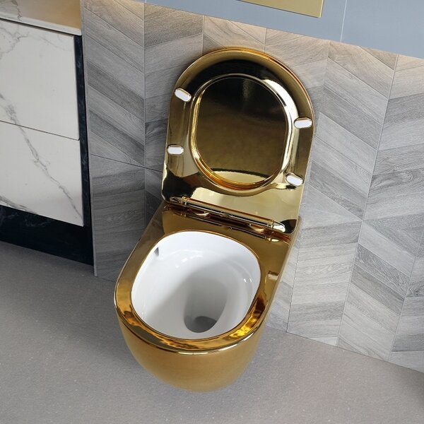 BPS-koupelny Podomítkový modul Geberit DuoFix s WC mísou MU-GL-WH-TR-03 + ovládací tlačítko Delta 50 černá lesk