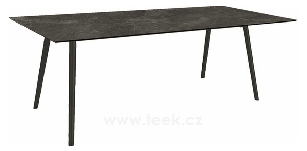 Stern Jídelní stůl Interno, Stern, obdélníkový 180x100x75 cm, profil nohou kulatý, rám hliník barva dle vzorníku, deska HPL barva dle vzorníku