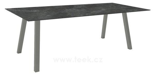 Stern Jídelní stůl Interno, Stern, obdélníkový 220x100x75 cm, profil nohou čtvercový, rám hliník barva dle vzorníku, deska HPL barva dle vzorníku
