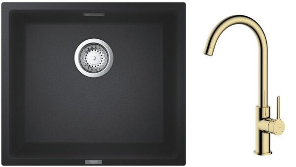 Sada granitový dřez Grohe K700 31653AP0, kuchyňská baterie Oltens Skafta 35206800