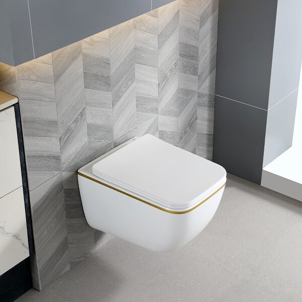 BPS-koupelny Podomítkový modul Geberit DuoFix s WC mísou YU-WH-TR-03 + ovládací tlačítko Delta 01 bílá