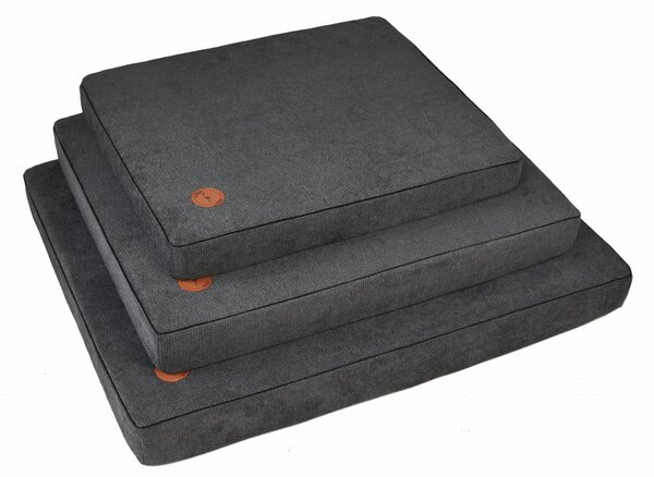 Lauren Design Ortopedická matrace pro psy Hector, grafit Velikost: M - 70 x 60 cm