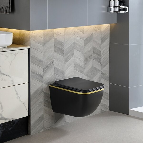 BPS-koupelny Podomítkový modul Geberit DuoFix s WC mísou YU-MTB-GL-TR-03 + ovládací tlačítko Delta 01 chrom