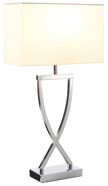 Tectake Stolní lampa Avina, moderní design, 60W - chromová