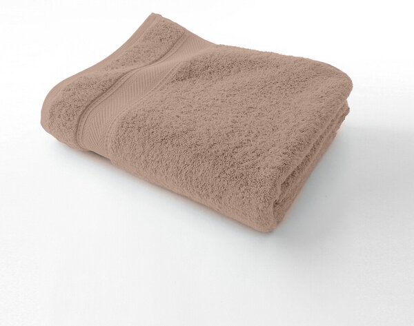 Jednobarevná froté sada koupelnového textilu zn. Colombine, luxusní kvalita 540 g/m2 hnědošedá ručník 50x100 cm+žínka