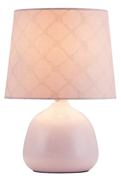 Stolní lampa Rabalux Ellie růžová 40 W