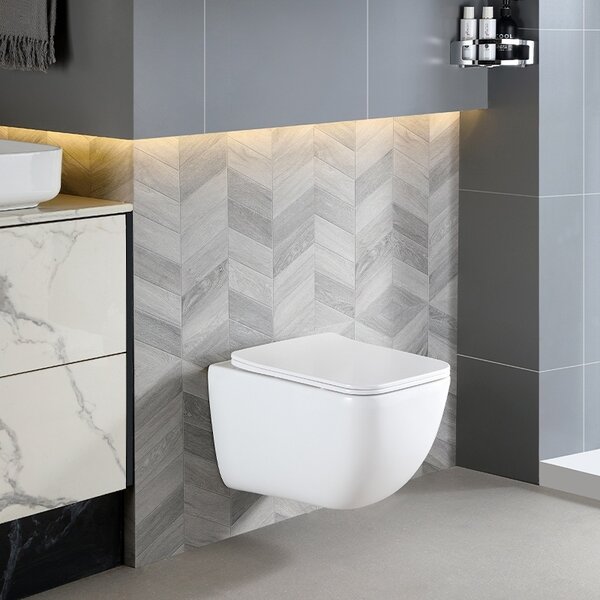 BPS-koupelny Podomítkový modul Geberit DuoFix s WC mísou YU-WH-TR-03 + ovládací tlačítko Delta 01 chrom